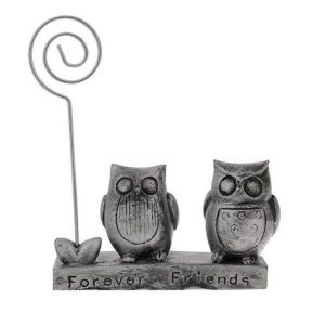 گیره عکس طرح جغد (نقره ای)