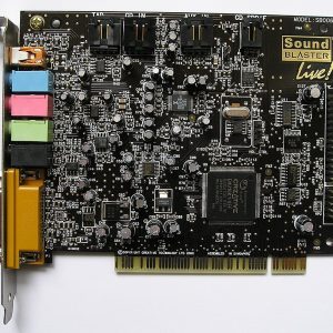 کارت صدا حرفه ای کارکرده استودیو اینترنال کریتیو Creative LIVE 5.1 Sound Blaster SB0060 320kbps encoder