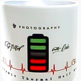 نیم ماگ حرارتی طرح شارژ