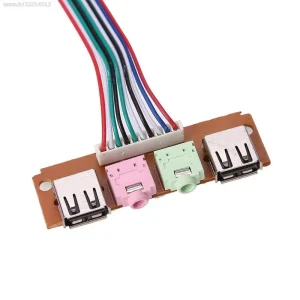 پنل USB پورت audio میکروفون و هدفون به همراه سوکت