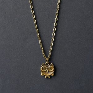 گردنبند برنز طرح جغد