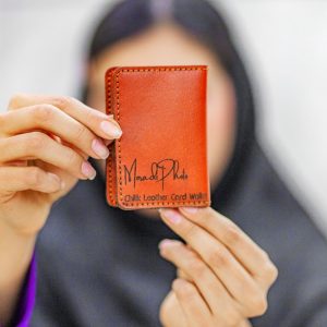 کیف کارتی چرم طبیعی دست دوز برند moradiphoto