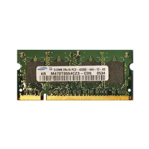 رم 512مگ لپ تاپ DDR2 دو کاناله سامسونگ مدل M470T6554CZ3-CD5 512MB-2RX-16 PC2-4200S-444-12-A3 چیپ اصلی