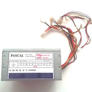 پاور کامپیوتر(منبع تغذیه) پاسکال 450W فن بزرگ Pascal کارکرده 450وات  غیرماژولار
