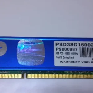رم کامپیوتر پاتریوت PATRIOT 8 گیگابایت 8GB مدل DDR3 باس 1600MHZ تایمینگ CL9 4Gx8 PC3-12800 کارکرده