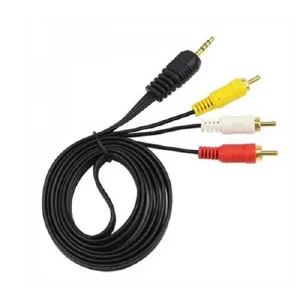 کابل تبدیل جک 3.5 میلی متری به RCA 160 سانتیمتر با سوکت TRRS سه سیم