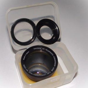 مبدل تله لنز فیلمبرداری RAYNOX 2X TELEPHOTO CONVERSION LENS FOR CAMCORDER MOD.AF_2000 دو برابر 37mm
